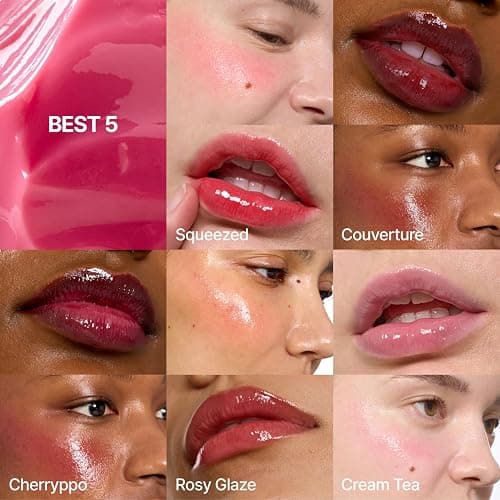 fwee Glowy Jelly Pot + Keychain SET | Dewy Jelly Lip & Blush Color, Tinted Glow Jelly Balm, Dewy Buildable Finish – Caramelized (Rosy Brown) | 0.14 oz thumbnail 8