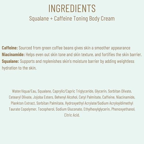 Biossance Squalane + Caffeine Toning Body Cream – Moisturizer for Firmness & Texture – Vegan and Fragrance-Free Skin Care – Nourishes, Tones & Supports Moisture Barrier for All Skin Types thumbnail 6