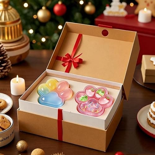 Vodolo Taba Squishy Cat Paw,2 PCS Ultra-Soft Stress Relief Squishy Fidget Toys Adults,Small Cute Sensory Squeeze Toys,Fun Kids Enjoy Decompression Toy,Soft and Relaxing Squeezing Toy thumbnail 2