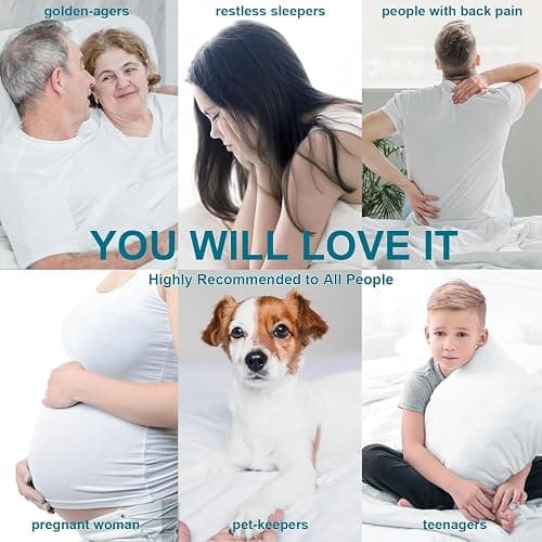 CHOKIT Queen Mattress Topper, Extra Thick Pillow Top Mattress Pad for Back Pain Relief, Cooling Bed Topper Mattress Cover with 8-21 Inch Deep Pocket thumbnail 7