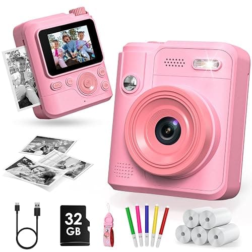 Kids Camera Gifts for Girls Boys - Christmas Birthday Xmas Gift for Girl Boy Age 3 4 5 6 7 8 9 10 11 12 Year Old - Instant Print Digital Toys Ages 3-5 6-8 8-12 Years Olds - Toddler Learning Kid Toy - Image 1
