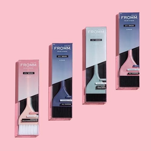 Fromm Color Studio 2-1/4" Soft Wide Color Brush 2-Pack for Hair Stylist with Tapered Tips for All Color Techniques and Hair thumbnail 5