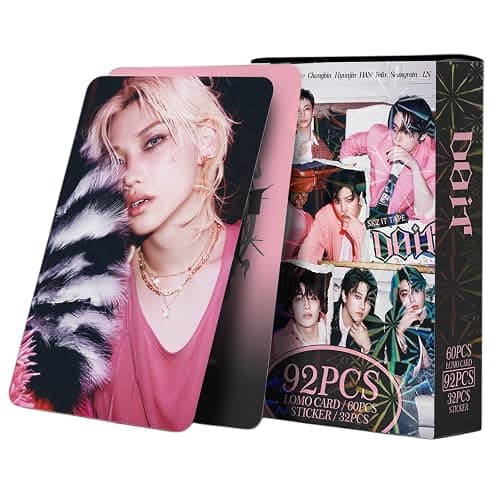 Stray Kids Photocards Album 92 PCS Stray Kids SKZ Photocards Album DO IT Merch Photo Cards Karma lomo Card Gift Lomo Cards Merch for Boys and Girls - Image 1