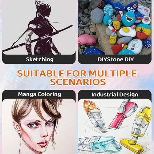Liulich 10Pcs Alcohol Markers Pure Color Series,Dual Tip Soft Art Solid Color Markers Set for Adults Beginner Drawing Sketching (Brown) thumbnail 7