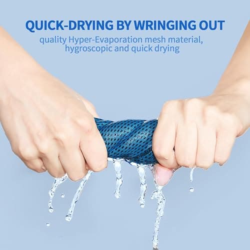120 Honoson Cooling Towel Bulk - Neck & Face Cool Chilly Towels Microfiber Breathable Sport Sweat Rag for Gym, Yoga, Travel, Camping, Running, Outdoor thumbnail 5