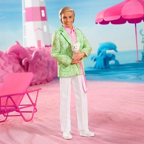 Barbie ''Sugar's Daddy'' Ken Doll in Pastel Suit with Dog - Limited Edition The Movie Doll (Exclusive), HPK06 thumbnail 9