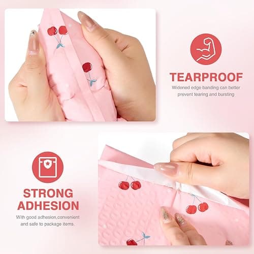 Cozymood 6x10 Inch Pink Poly Bubble Mailers 100 Pack,Waterproof Self Seal Adhesive Small Padded Mailing Envelopes,Cushioning Bubble Envelopes for Shipping,Mailing,Small Business,Packaging,Bulk #0 thumbnail 6