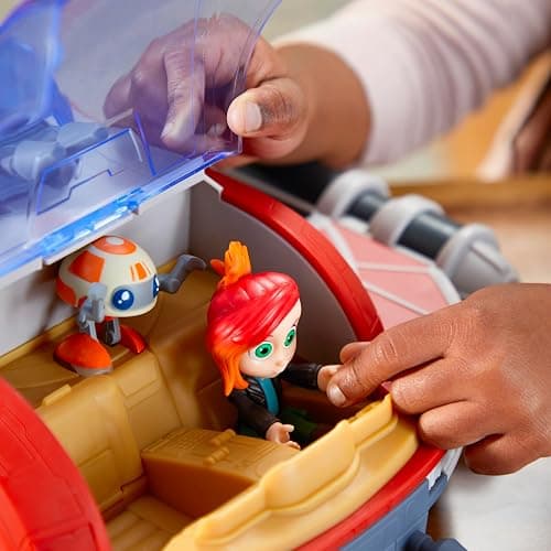 Star Wars: Young Jedi Adventures The Crimson Firehawk, 17-Inch Ship with 2 Action Figures, Toys, Preschool Toys for 3 Year Old Boys & Girls thumbnail 9