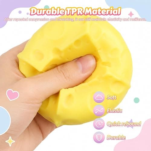 OneTown 8Pcs Squishies Toys Kit with Gift Box,Cute Squishies and Squeeze Fidget Toys,Soft Sensory Fidget Toy for Adults,Stretchy Anxiety Stress Relief Toy for Party Favors Birthday Gifts(Random Color) thumbnail 6
