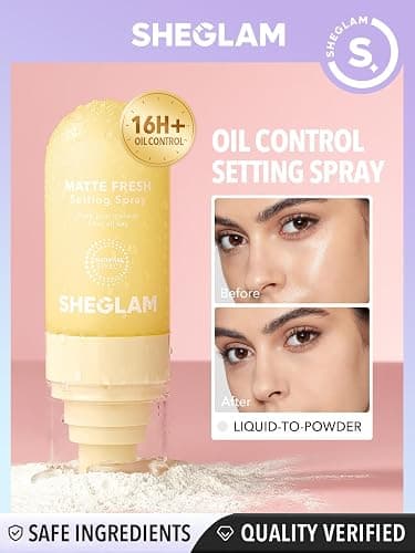 SHEGLAM Matte Fresh Setting Spray Ultra Matte Liquid-To-Powder Long Lasting Makeup Locking Spray Oil-Control Non-Greasy Makeup Setting thumbnail 2