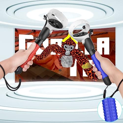 HUIUKE VR Game Handle Accessories for Quest 2 Controllers, Handles Extension Grips for Playing Beat Saber Gorilla Tag Games, VR Golf Club Attachment Compatible with Playing Golf+ First Person Tennis thumbnail 2