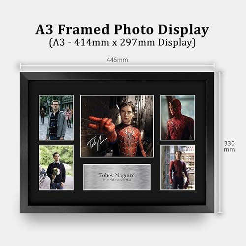 HWC Trading Tobey Maguire Gifts Printed Signed Autograph Picture Display for Movie Memorabilia Fans - 16" x 12" Framed thumbnail 2