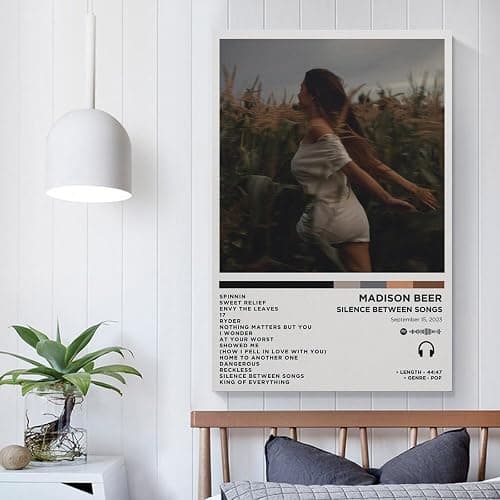 WK GIURETRH Madison Beer - Silence Between Songs Canvas Poster Bedroom Decoration Landscape Office Valentine's Birthday Gift Unframe-style12x18inch(30x45cm) thumbnail 4