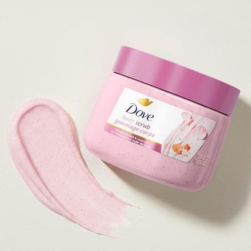 Dove Himalayan Salt & Rose Oil Body Scrub Exfoliates and Deeply Nourishes for Smooth, Radiant Skin 15 oz thumbnail 8