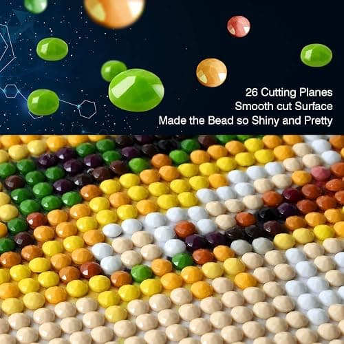 BOHADIY 5D Diamond Painting Kits for Adults Beginners, Cross Flower Diamond Art Kit,DIY Full Round Drill Diamond Dot Gem Art Kits for Adults,5D Paint with Diamonds Pictures DIY Crafts Kits 12x16 Inch thumbnail 8