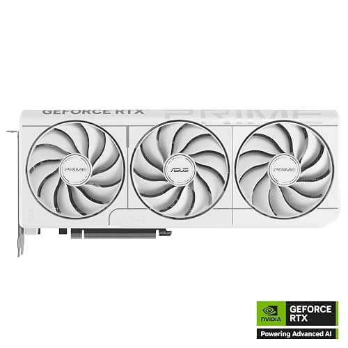 ASUS The SFF-Ready Prime GeForce RTX™ 5070 12GB GDDR7 White OC Edition Graphics Card (PCIe® 5.0, 12GB GDDR7, HDMI®/DP 2.1, 2.5-Slot, Axial-tech Fans, Dual BIOS) thumbnail 9
