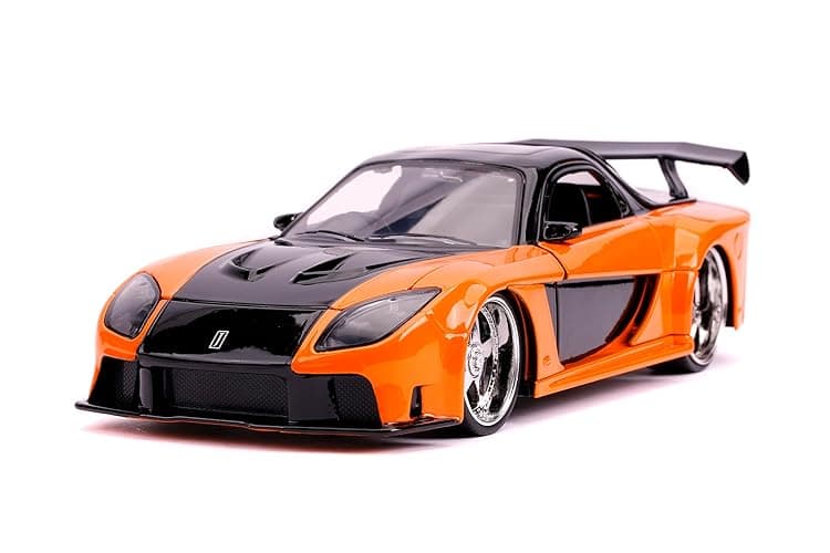 fast & furious han's mazda rx-7 1:24 die-cast vehicle - Image 1