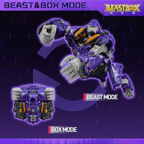 BEASTBOX BB-70 NEO GIO Deformation Toys Action Figure, Converting Toys in Mecha and Cube, Perfect Birthday Party Gift for Teens and Adults thumbnail 3