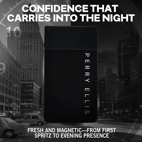 Perry Ellis Midnight Eau De Toilette Spray for Men - Mens Cologne, Long Lasting Perfume, EDT, Fragrance with Notes of Warm Woods, Cinnamon & Amber - 3.4 fl oz (100 mL) thumbnail 3