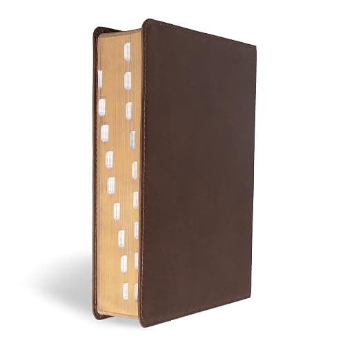 CSB She Reads Truth Bible, Brown Genuine Leather, Indexed, Black Letter, Full-Color Design, Wide Margins, Notetaking Space, Devotionals, Reading ... Ribbon Markers, Easy-to-Read Bible Serif Type thumbnail 2