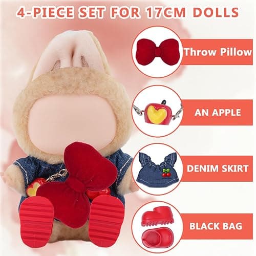 Labubu Cute Doll Clothes for 17 cm Doll Outfits Women Friend Happy Birthday Gift Funny Teen Girl Gifts Trendy Stuff Female Friend Coworker Christmas Xmas Ideas Close BFF Work Unique thumbnail 5