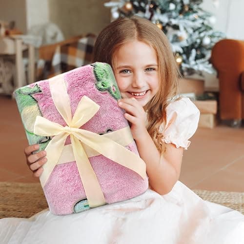Gdindff Cute Frog Blanket Glow in The Dark Blanket for Kids Frog Gifts for Women Soft Fleece Blanket Pink Frogs Stuff Birthday Gifts thumbnail 7