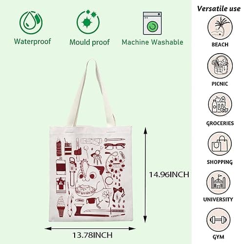 FOTAP Cartoon Inspire Shoulder Bag Demon Dog Lover Merch Tote Bag Anime Manga Gift Bloody Puppy Fan Gift thumbnail 5