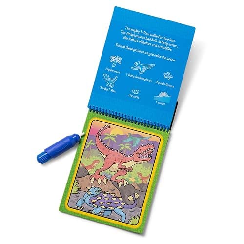 Melissa & Doug On The Go Water Wow! Reusable Water-Reveal Activity Pad – Dinosaurs - Dinosaurs thumbnail 6