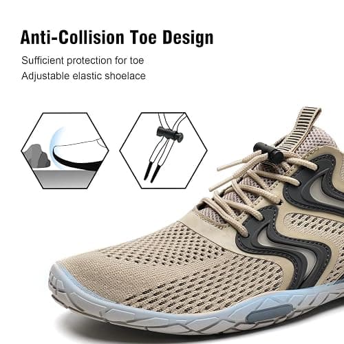 YALOX Water Shoes Men's Women's Swim Shoes Outdoor Beach Barefoot Quick-Dry Aqua Pool Socks Swimming Yoga Surfing Exercise thumbnail 3
