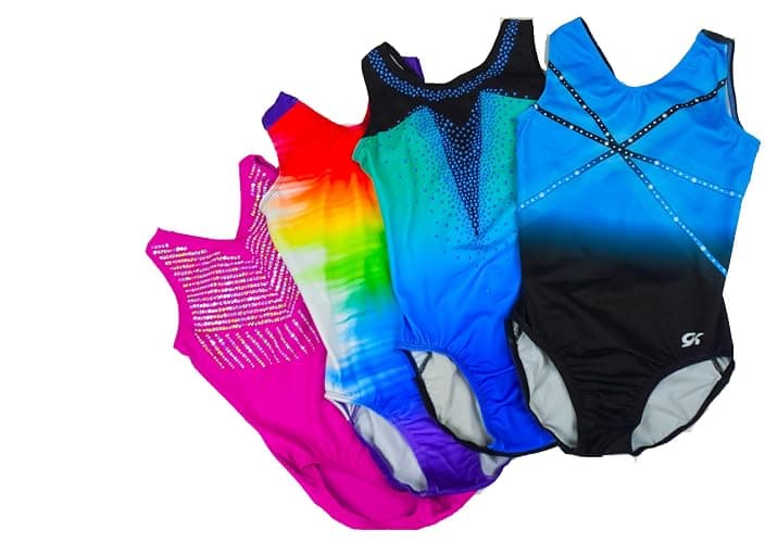 GK Glitz & Glam Gymnastics Leotard for Girls with Matching Scrunchie thumbnail 7