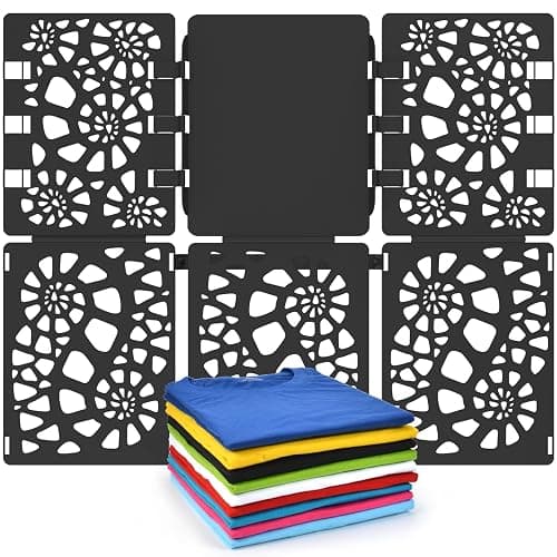 BoxLegend Piega Magliette V1-Plus Piega Magliette Adulti e Bambini Abbigliamento Veloce e Conveniente per Piega Camicie Piegare Magliette Nero - Image 1