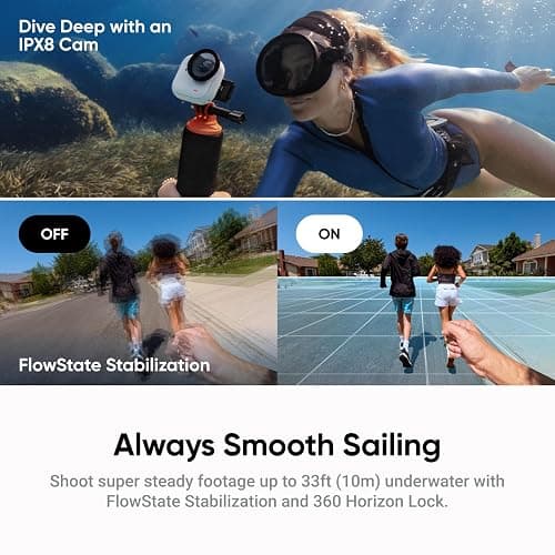 Insta360 GO Ultra Standard Bundle Midnight Black - Tiny Hands-Free 4K Cam, Lightweight & Portable, Low Light Excellence, Mount Anywhere, FlowState Stabilization, 200 Min Battery Life thumbnail 8