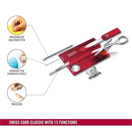SwissCard, Lite Rubin Transparent by Victorinox thumbnail 3