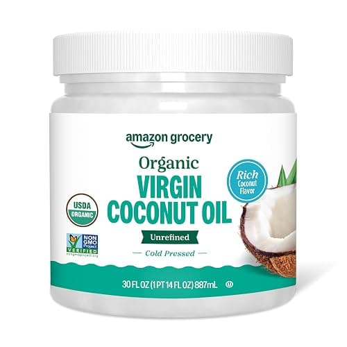 Amazon Grocery, Organic Virgin Coconut Oil, 30 Fl Oz - Image 1