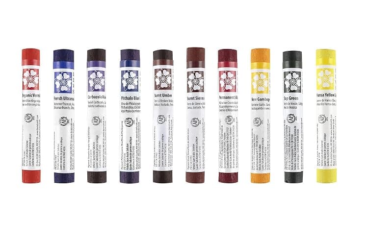 Daniel Smith Watercolor Sticks Starter Set of 10 Assorted Colors - Extra Fine Watercolors For Drawing or Painting - [Set of 10] - Image 1