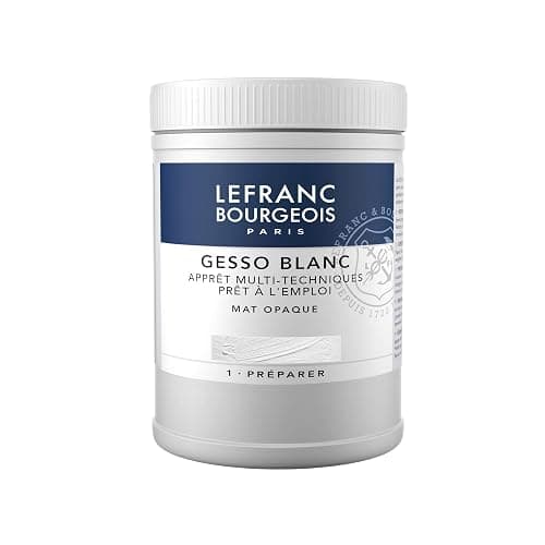 Lefranc Bourgeois Additif - Gesso Acrylique Blanc Pot de 500 ml - Image 1