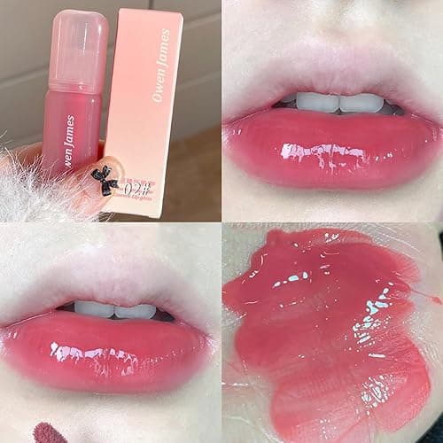 4PCS Hydrating Lip Gloss Set,Highly-Pigmented Korean Lip Glaze,Plumping Lipgloss, Moisturizing Mirror Liquid Lipstick, Non-Stick Cup,Glossy Finish,Long-lasting Natural Makeup thumbnail 5