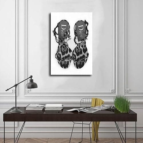 Dehub Black And White Luxury Poster for Home Office Decoration Chic Fashion Canvas Prints for Wall Aesthetic Perfect Gifts for Birthday Party Unframe-style 08x12inch(20x30cm) thumbnail 3