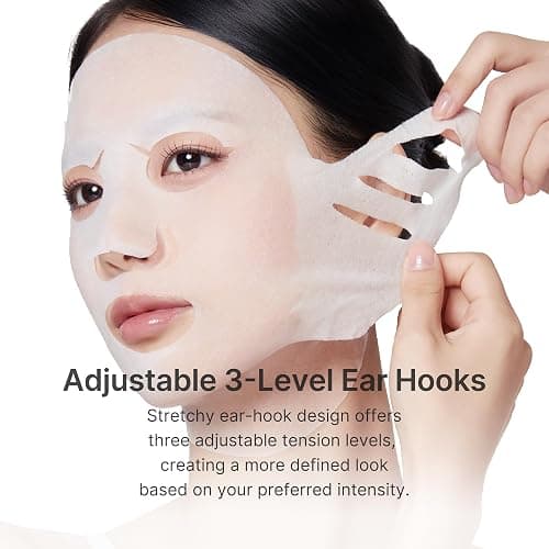 medicube PDRN Pink Tension Up Mask | 3-Step V-line Mask for Contoured-Looking Chin & Jawline | Full-Face Firming Care with Salmon PDRN, NAD & Caffeine | Korean Skincare, 34g x 4ea + Tightening Band thumbnail 7