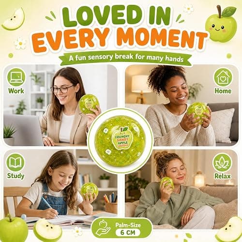 Crunchy Apple Squishy – Crispy Snow-Crunch Sensory Fidget for Adults thumbnail 7