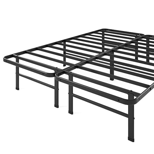 Zinus Rumi 14in Queen Metal Bed Frame, Quick Assembly SmartBase® Mattress Foundation, Heavy Duty Sturdy Steel with No Box Spring Needed, Eco-Friendly Packaging, Black thumbnail 10