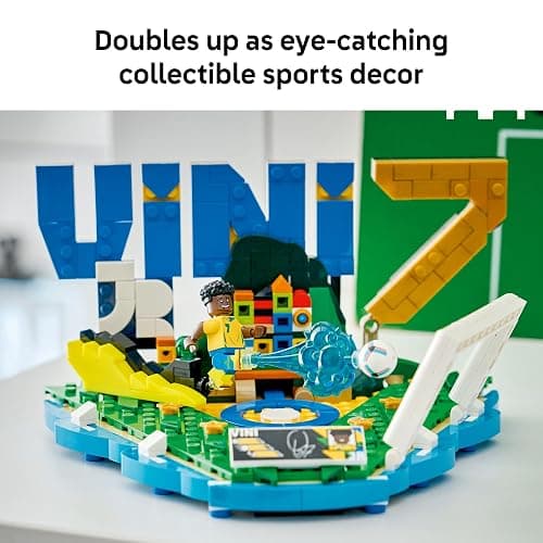 LEGO Editions Vini Jr. – Soccer Highlights - Building Set for Boys & Girls, Ages 10+ - Collectible Soccer Gift W/Plaque - Kids Bedroom or Shelf Decor - 43027 thumbnail 7