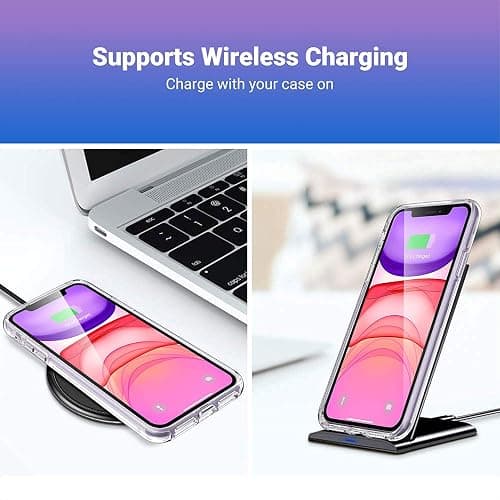 ULAK Clear Case Compatible with iPhone 11 6.1-Inch 2019, Transparent Thin Slim Protective Phone Cover thumbnail 5