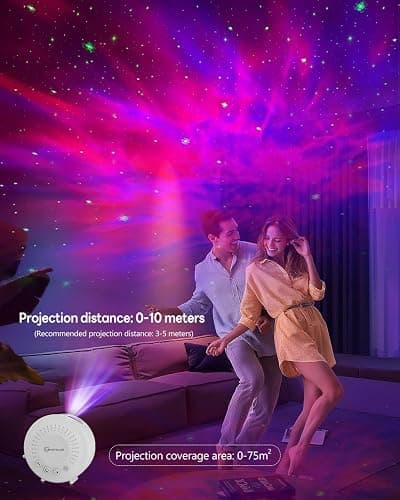 MYSTILUCK Galaxy Star Projector Night Light, Multiple Light Modes - Mini | Star Projector, Timer & Remote Control, RGB Dimming, Ambient Lights for Kids & Adults, Bedroom Home Cinema, Birthday Gifts thumbnail 6