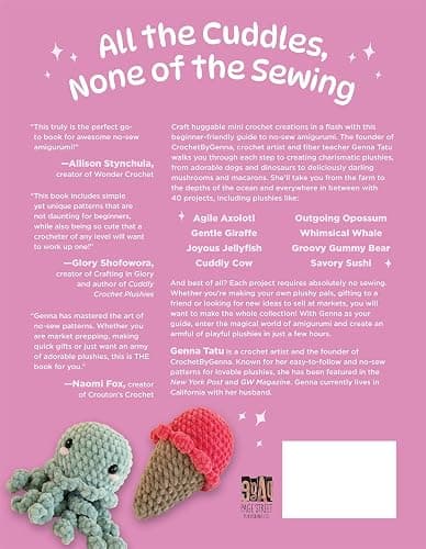 No-Sew Mini Amigurumi: 40 Crochet Patterns for Super Cute, Super Small Plushies thumbnail 2