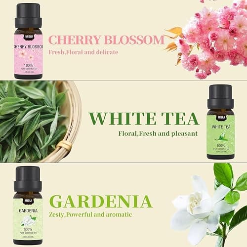 MISIJI Floral Essential Oil Set, Aromatherapy for Diffuser, for Candle 6 * 10ML thumbnail 3