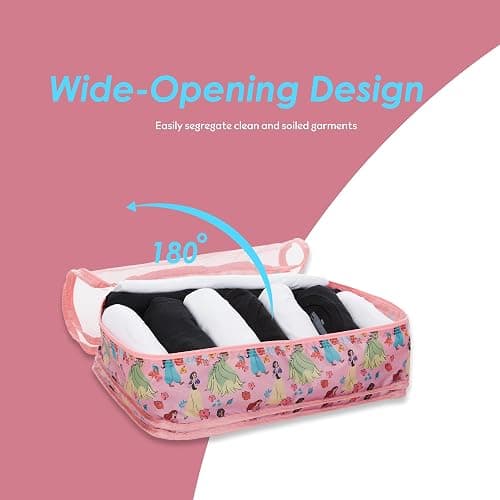 Disney Minnie Mickey Stitch Packing Cubes - Winnie the Pooh, Princess Cinderella, Cars, Toy Story 5 Piece Packing Cubes Compression - Travel Essential - Luggage Suitcase Organizer Set thumbnail 6