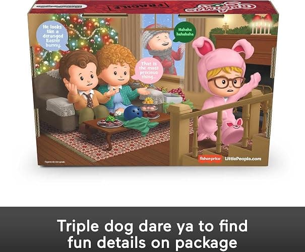Little People Collector A Christmas Story, special edition figure set with 4 characters from the classic holiday movie thumbnail 6