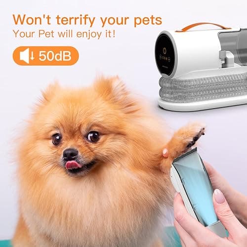 AIRROBO Dog Grooming Vacuum Kit,12000Pa Strong Pet Vacuum for Shedding,Grooming Hai,Quiet,PG100,2L Large Capacity thumbnail 4