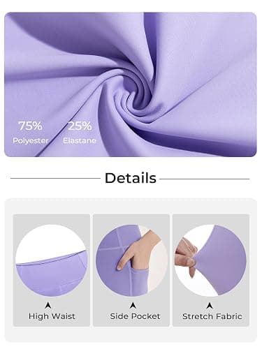 Haloumoning Girls Athletic Leggings Kids Workout High Waisted Stretchy Running Yoga Pants with Pockets 5-14 Years thumbnail 6